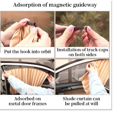 Rèm che nắng dành cho ô tô Mitsubishi Attrage Vải lụa mềm gắn nam châm Cao Cấp 