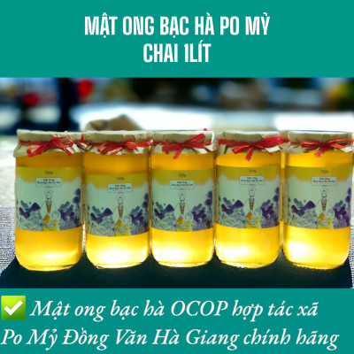 MẬT ONG BẠC HÀ VIETGAP CHÍNH HÃNG 350ML, MẬT ONG BẠC HÀ PO MỶ OCOP HÀ GIANG NGUYÊN CHẤT