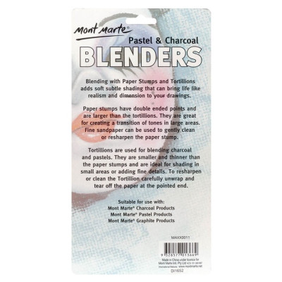 Bộ 7 Cây Di Chì Mont Marte - PASTEL & CHARCOAL BLENDERS 7pc - MAXX0011
