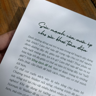 SỐNG LÀNH ĐỂ TRẺ - Norman W. Walker – Hoàng Lan dịch – Thái Hà books – NXB Công Thương