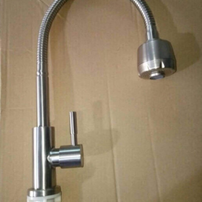 Vòi rửa chén bát cần bẻ inox 304 mờ