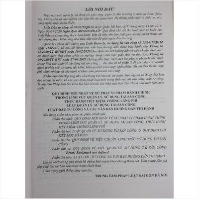 Quy Định Mới Nhất về Xử Phạt Vi Phạm Hành Chính Trong Lĩnh Vực Quản Lý Sử Dụng Tài Sản Công | Thực Hành Tiết Kiệm Chống Lãng Phí | Luật Quản Lý Sử Dụng Tài Sản Công | Luật Đầu Tư Công - V1770D