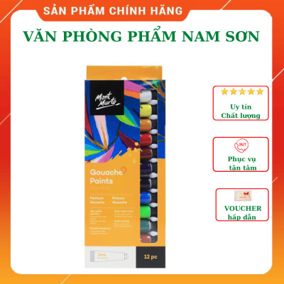 Combo vẽ màu nước cơ bản Mont Marte kèm quà tặng