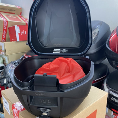 Thùng Givi C30N, kèm đế, ốc gắn, thùng gắn sau xe máy 30 lit