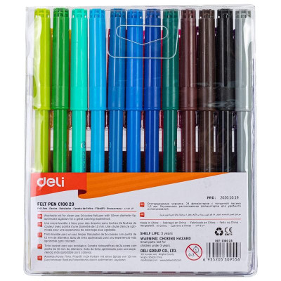 Bút Dạ Nước 24 Màu - Deli C10023