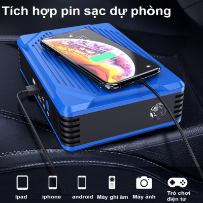 Bộ kích, kiêm bơm lốp và sạc dự phòng dung lượng 10.400mAh dùng cho ô tô - Thương hiệu Mỹ cao cấp Goodyear GY-5282 [BẢO HÀNH CHÍNH HÃNG 12 THÁNG] 