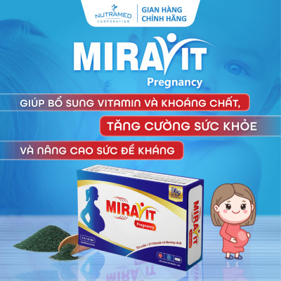 Viên uống Miravit Pregnancy bổ sung dưỡng chất thiết yếu cho phụ nữ mang thai (30 viên) - Nutramed