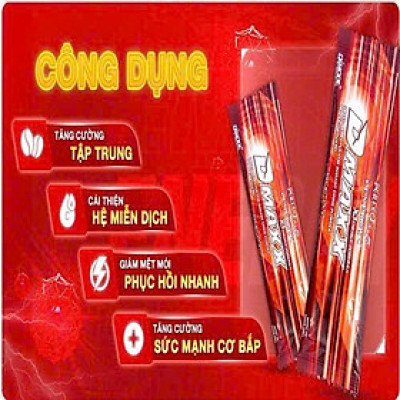 DMAXX thức uống bổ sung vitamin năng lượng không đường DAMODE 54 gói màu đỏ mỗi gói 2,2gr