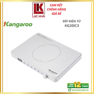 Bếp điện từ đơn Kangaroo KG20IC3 - tặng kèm nồi lẩu, Công suất 2000W - Hàng chính hãng