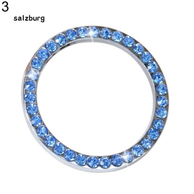 Vòng đá trang trí đính đá nút START STOP cho xe hơi logo sang trọng bắt mắt