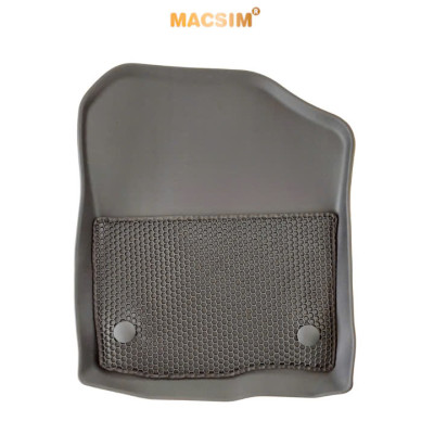Thảm ô tô sd3 2 lớp dạng lưới lục giác Toyota Raize 2022-nay màu đen bề mặt cao su siêu sạch - Nhãn hiệu Macsim
