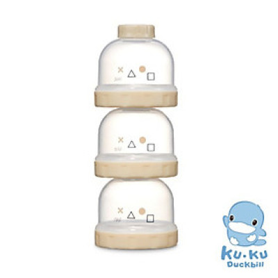 Hộp chia sữa KU.KU Duckbill Plus 3 ngăn đa năng nhựa PP cao cấp ku5612 ku5613 ku5614