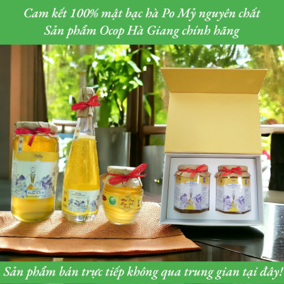 MẬT ONG BẠC HÀ CHÍNH HÃNG PO MỶ OCOP HÀ GIANG, MẬT ONG BẠC HÀ NGUYÊN CHẤT HÀ GIANG