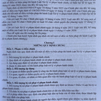 Luật Xử Lý Vi Phạm Hành Chính Và Các Văn Bản Hướng Dẫn Thi Hành