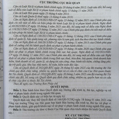 Sách Luật Hải Quan, Luật Thuế Xuất Khẩu, Thuế Nhập Khẩu, Luật Quản Lý Ngoại Thương – Quy Định Về Thủ Tục Hải Quan Đối Với Hàng Hóa Xuất Khẩu, Nhập Khẩu (V2603D)