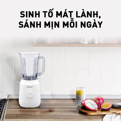 Máy xay sinh tố Panasonic MX-EX1001WRA - Công suất 450W - 1L - Lưỡi dao thép không gỉ - Cối nhựa kháng vỡ - Hàng chính hãng