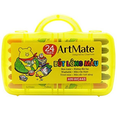 Hộp 24 Bút Lông Màu - ArtMate AM-WC443