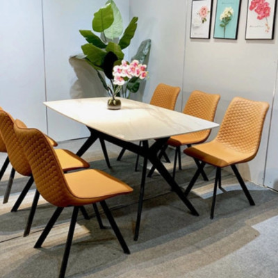 Bàn mặt đá chân sắt nhập khẩu Tundo cao cấp JNST 1m3 x 80