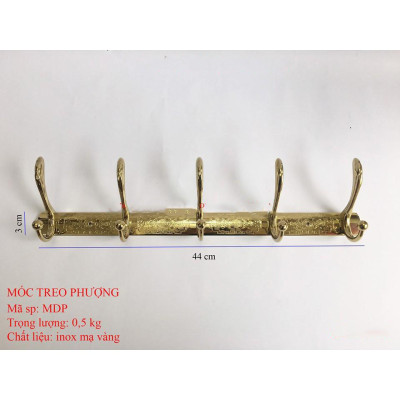Móc treo mạ vàng cao cấp nhập khẩu (xin xem video sản phẩm): đẹp sang trọng, quý phái