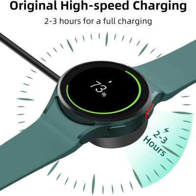 Cáp Sạc Đế Sạc Kim Loại cho Samsung Galaxy Watch 5/5Pro/6/6Classic/7 & Galaxy Watch Ultra Cổng USB Type C - Hàng Chính Hãng