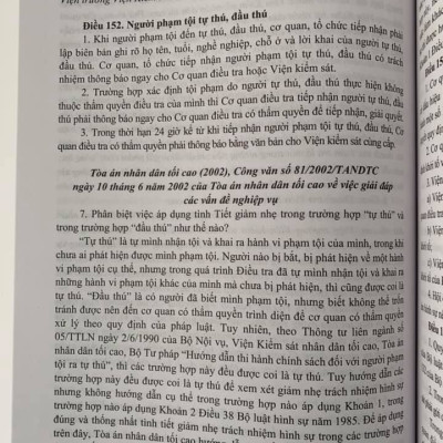 CHỈ DẪN TRA CỨU ÁP DỤNG BỘ LUẬT TỐ TỤNG HÌNH SỰ NĂM 2015