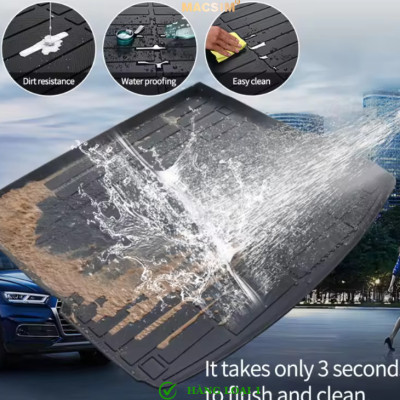 Thảm lót cốp ô tô nhựa TPU Honda HR-V third generation 2023 + Nhãn hiệu Macsim