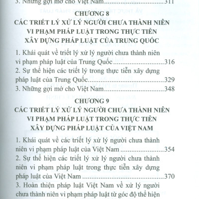 Triết Lý Xử Lý Người Chưa Thành Niên Vi Phạm Và Thực Tiễn Xây Dựng Pháp Luật Trên Thế Giới (Sách chuyên khảo) - TS. Đào Lệ Thu chủ biên