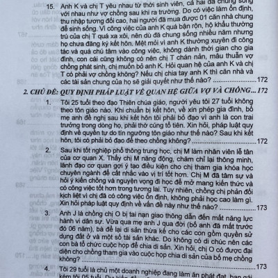 Luật Hôn nhân và gia đình - Luật phòng, chống bạo lực gia đình và 166 tình huống giải đáp pháp luật về hôn nhân gia đình 