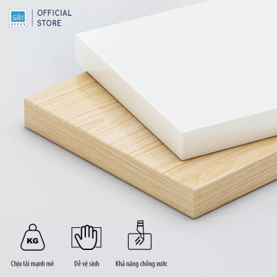 Tủ Quần Áo Màu Trắng Phối Vân Gỗ Sồi Nhiều Ngăn Đa Năng Thương Hiệu SIB Decor TA11