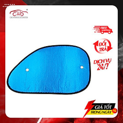 Combo 2 Tấm Che Nắng Ô Tô Kính Hông Xốp Loại Dày NB BST-11035 Màu Lam (38x65 cm)