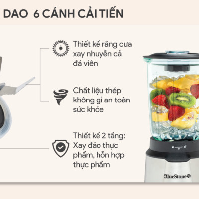 Máy Xay Sinh Tố BlueStone BLB-5339 (1.5 Lít) - Hàng chính hãng