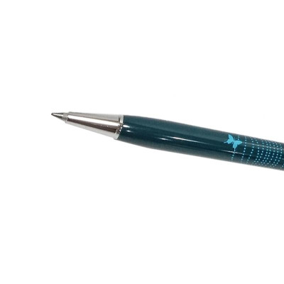 Bút Bi Kim Loại Nắp Vặn Cao Cấp - Hoa Xanh Mực Xanh - Pentel B811S1-C