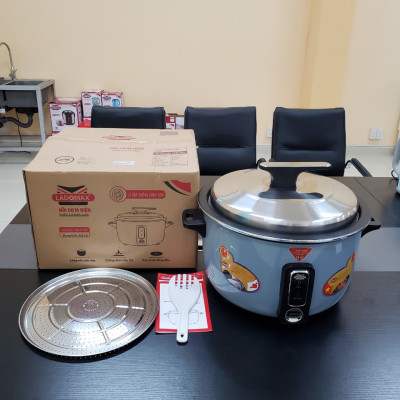 Nồi cơm điện công nghiệp 8.5L Ladomax có vỉ inox chống nấu cơm cháy, dùng cho quán cơm, nhà xưởng, căn tin-Hàng chính hãng