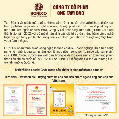 Mật ong Tam Vị HONECO - Mật ong gừng, Mật ong Curcumin, Mật ong chanh leo