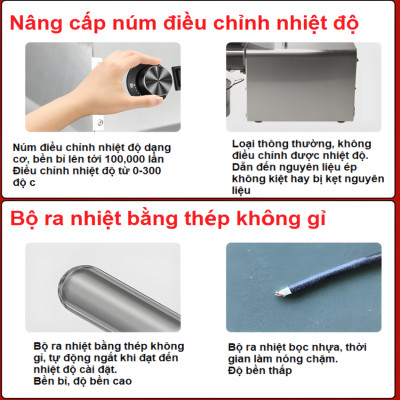 Máy ép dầu thực vật Nóng và Lạnh Thương hiệu Anh Quốc AOSIDA cao cấp WF-J168, Công Suất Cực Lớn 1800W - Bảo Hành 12 Tháng (Hàng Nhập Khẩu)