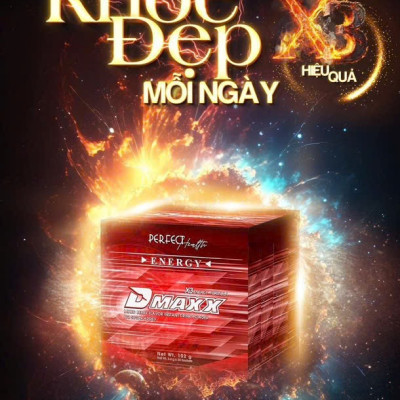 DMAXX thức uống bổ sung vitamin năng lượng không đường DAMODE 100 gói màu đỏ mỗi gói 2,2gr