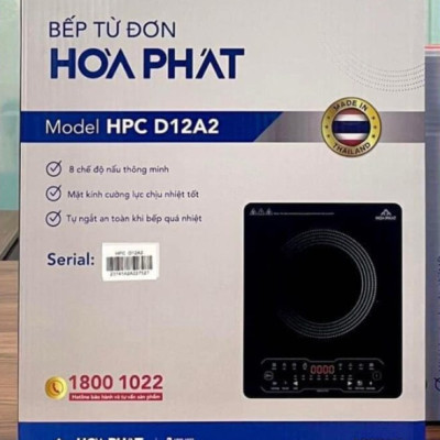 Bếp Từ Đơn Cao Cấp Hòa Phát HPC D12A2 (Made in Thailand) - Hàng Chính Hãng