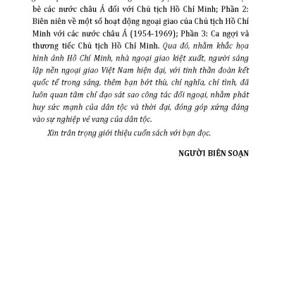 Chủ Tịch Hồ Chí Minh Với Các Nước Châu Á