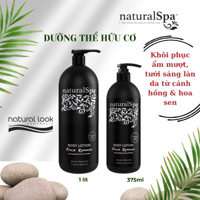 Dưỡng thể hữu cơ nuôi dưỡng làn da, ngăn ngừa gốc tự do - naturalSpa - Fresh Romance Body Lotion