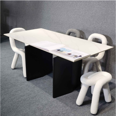 Ghế ngồi phòng ăn Juno Sofa BOLD1CT decor chân sắt nỉ nhung