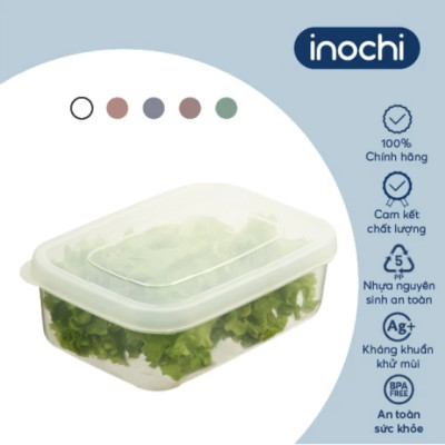 Bộ 6 hộp thực phẩm chữ nhật Hokkaido 500-750-1000-1500-2000-2500ml