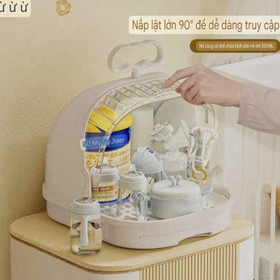 kệ khay úp ly úp sữa có nắp đậy và khay hứng nước hàng mới nhất cao cấp