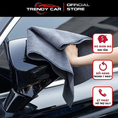 Khăn Lau 2 Mặt Da Lộn, Chất Vải Siêu Mịn, Siêu Thấm Hút Cho Xe Ô Tô