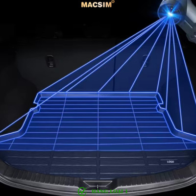 Thảm lót cốp ô tô nhựa TPU Honda HR-V third generation 2023 + Nhãn hiệu Macsim