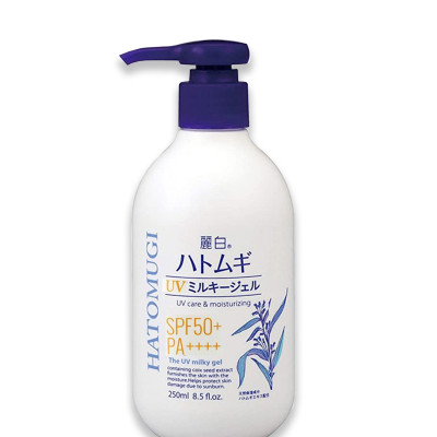 Sữa Dưỡng Thể Chống Nắng, Dưỡng Ẩm Và Làm Sáng Da Chiết Xuất Hạt Ý Dĩ Reihaku Hatomugi Nhật Bản SPF50 PA+++ 250ml