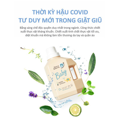 NƯỚC GIẶT QUẦN ÁO EM BÉ KHÁNG KHUẨN CHO DA NHẠY CẢM - GENTLE ENZYME/GENTLE SENSITIVE - 1200ML