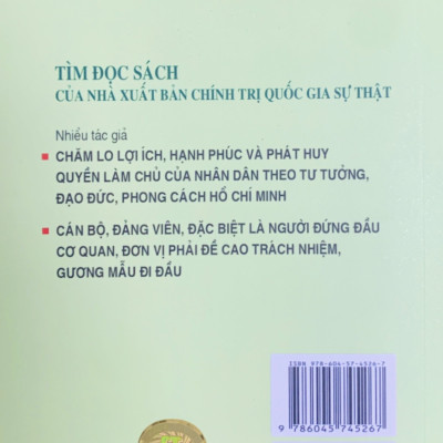 Xây dựng ý thức tôn trọng nhận dân phát huy dân chủ, chăm lo đời sống nhân dân theo tư tưởng, đạo đức, phong cách Hồ Chí Minh (Tài liệu sinh hoạt chi bộ, đoàn thể, cơ quan, đơn vị năm 2019 )