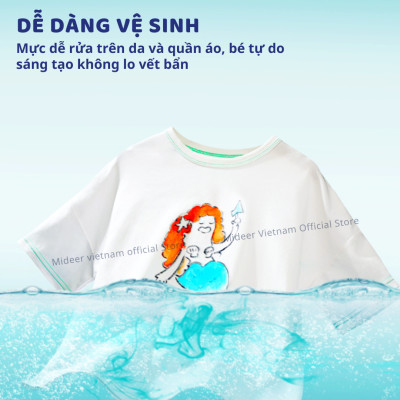 Màu sơn dầu Acrylic Mideer Portable Gouache Paint Bucket Set