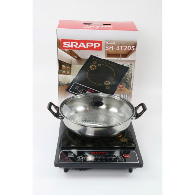 Bếp Điện Từ Đơn SRAPP SH-BT205 (Kèm nồi lẩu) - Hàng Chính Hãng