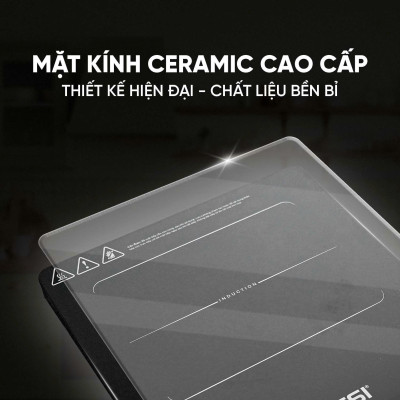 Bếp Từ Đơn Tân Á Đại Thành Rossi RS-1020CE01 Kèm Nồi - Hàng Chính Hãng Bảo Hành 24 Tháng